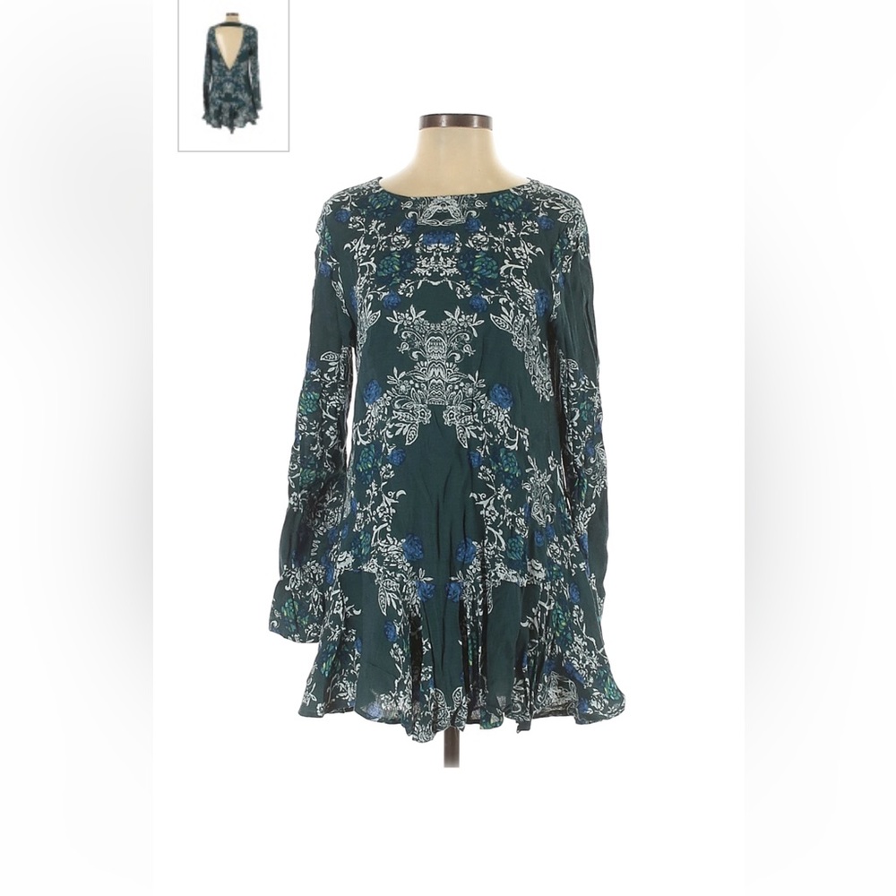 Free People Print Mini Dress XS